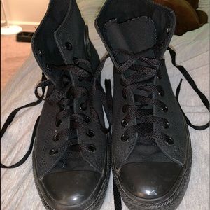 All Black Converse High Tops